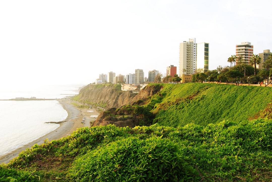 Peru Machu Picchu Buildings in the Coast of Lima Pery