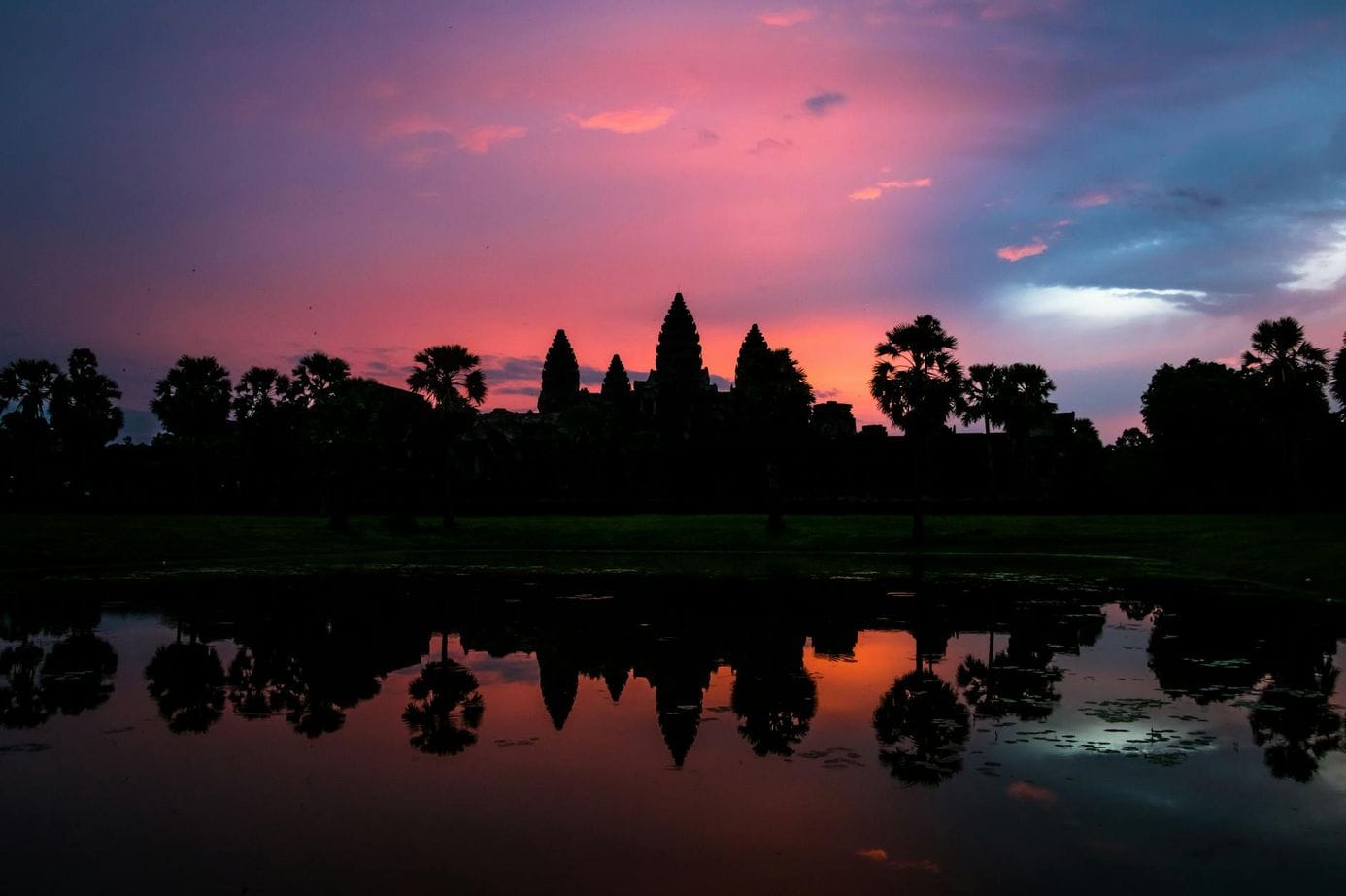Angkor Wat at sunrise, Cambodia