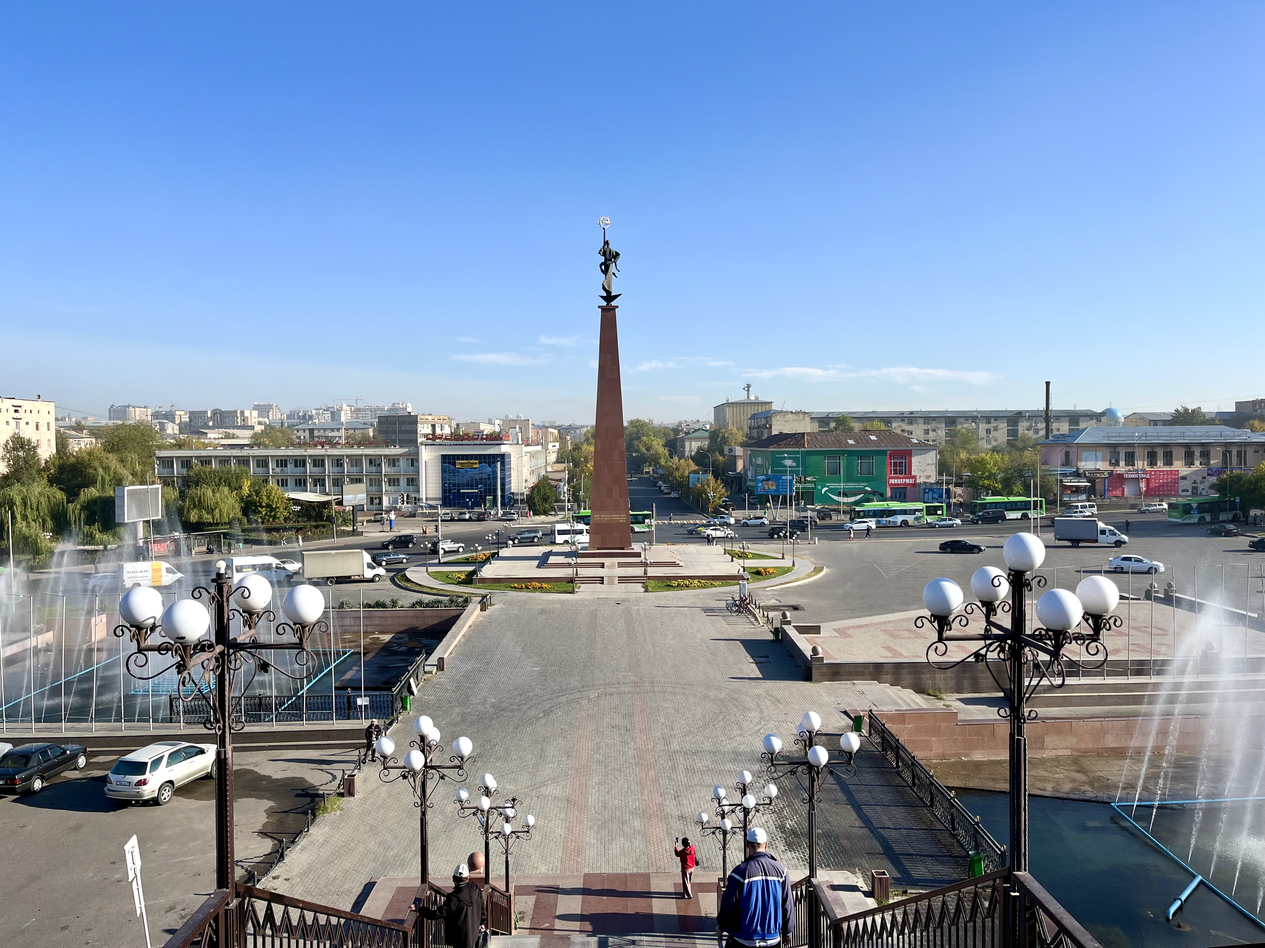 Independence Square in central Shymkent