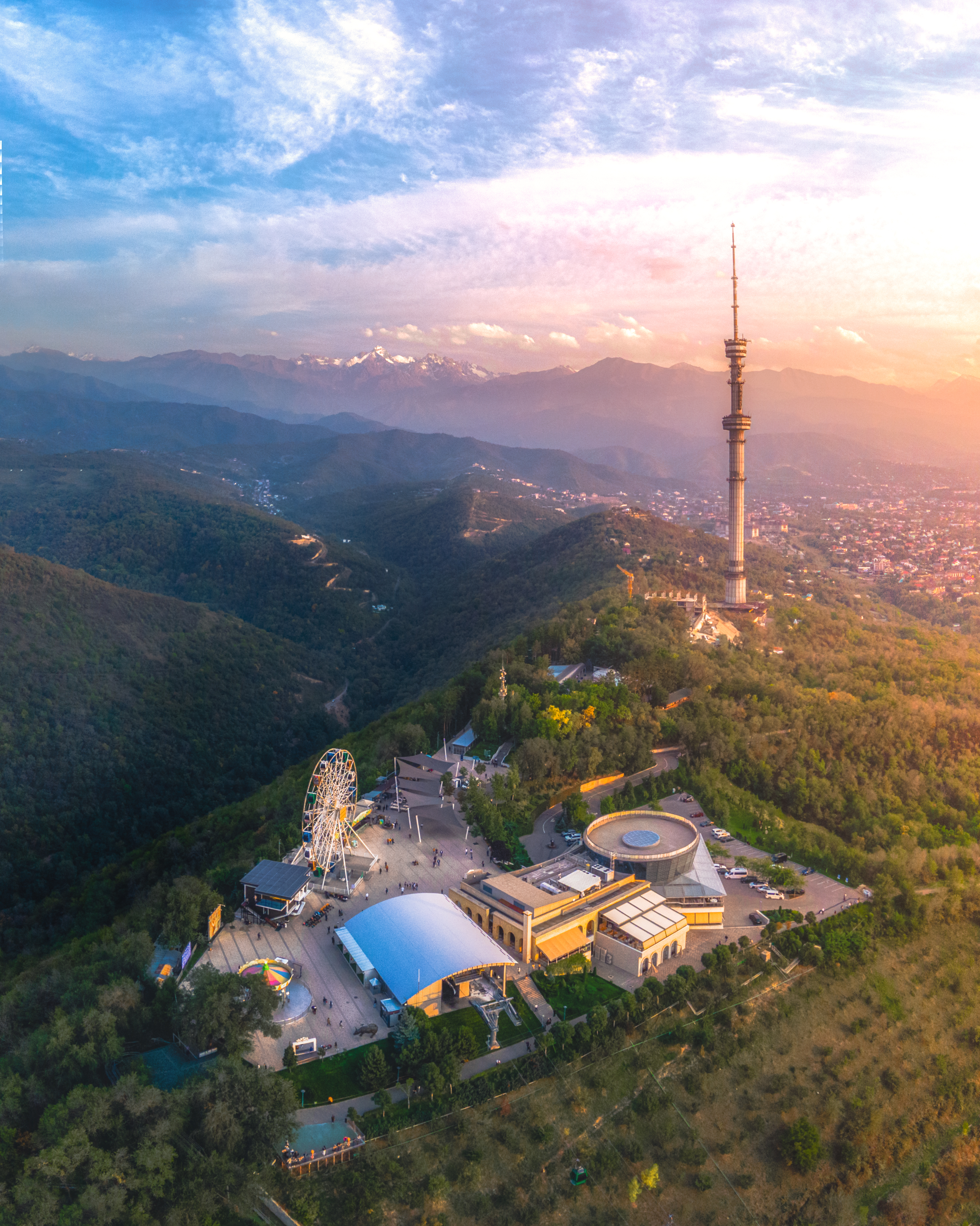View of Kok-Tobe hill, Almaty, Kazakhstan
